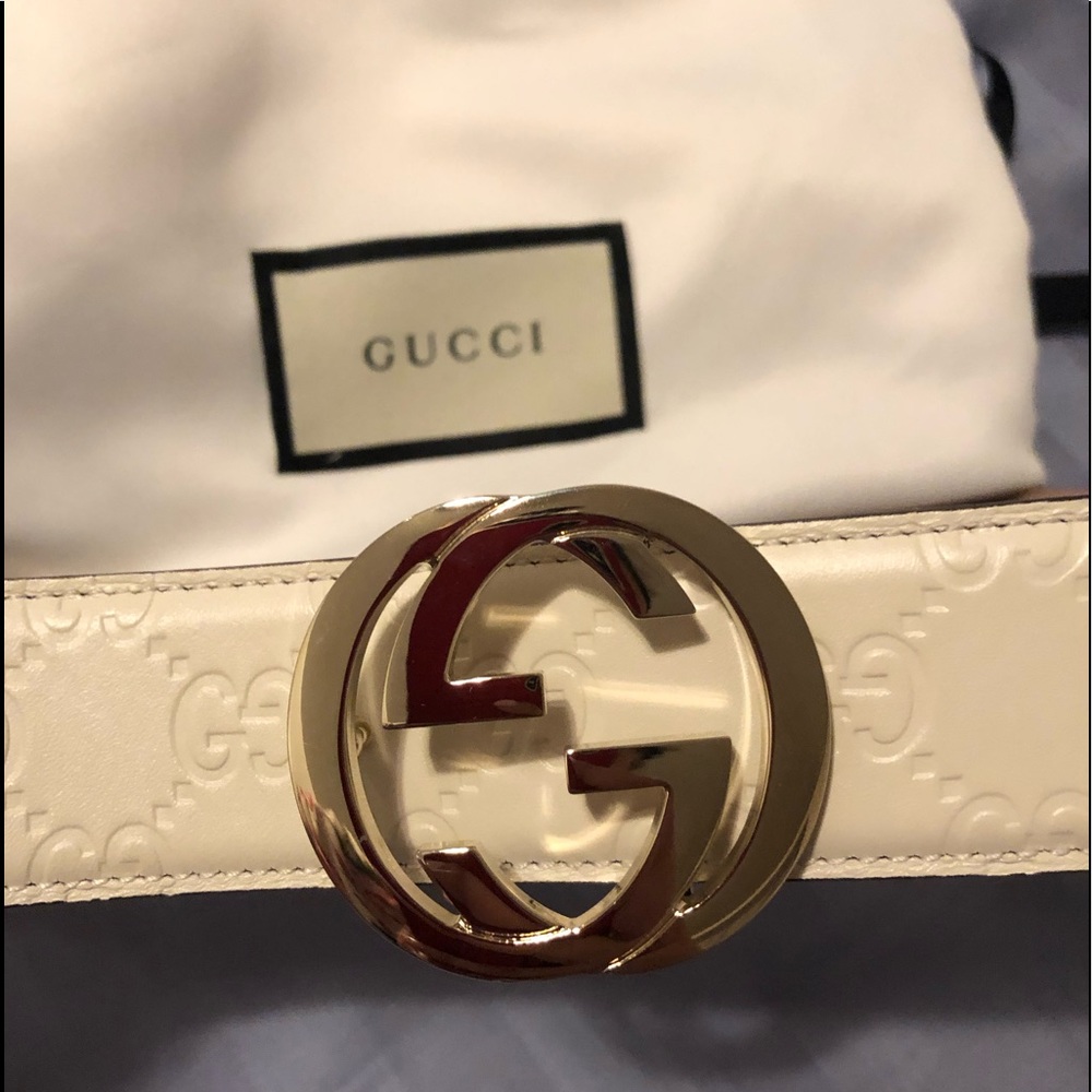 Gucci Signature Leather Belt *Never Been Worn*